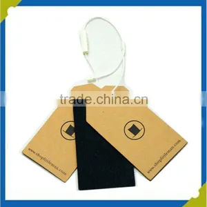 Fashion Cheap Custom Eco-friendly Kraft Paper Garment Hang Tags Template for Jeans thumbnail-4