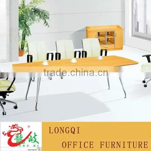 Hot Sale Best Price High Quality Aluminum Frame Wooden Melamine Modern Fashion Design Conference Desk Meeting Table thumbnail-1