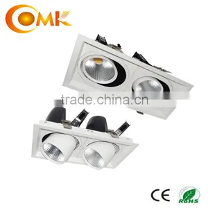 High Power 40W Double Heads Adjustable Grille Light Fixture thumbnail-1