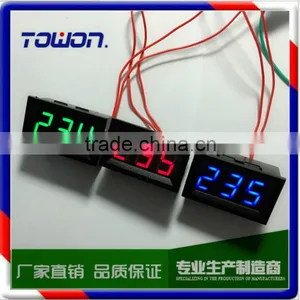 0.56" Red Green Blue LED Digital Voltmeter Volt Panel Meter Red Color AC30-500V Voltage Panel Meter thumbnail-2