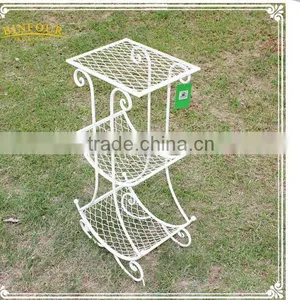 Metal Flower Plant Stand Pot Holder Wrought Iron Decorative Holder thumbnail-2