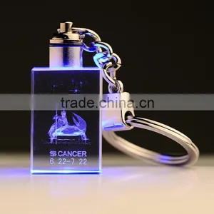 3d Laser Constellation Crystal Keychain thumbnail-4