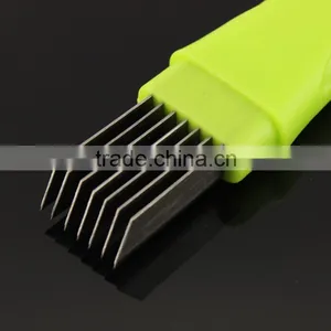 Kitchen Onion Vegetable Cutter Sharp Scallion Cutter Stainless Steel Blade thumbnail-4