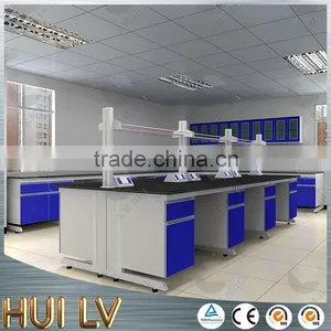 TOP Quality!!! C-frame Steel and Wool Epoxy Resin Worktop Laboratory Island Bench thumbnail-3