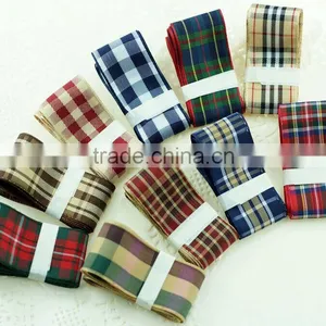 Polyester Decorative Grid Ribbon/tartan Ribbon/check Ribbon thumbnail-6