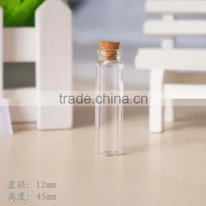 12mm Diameter Small Glass Bottle Design With Cork thumbnail-1