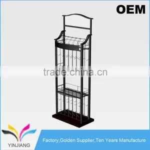 Store Supply Accessories Floor Standing Wine Display Rack for Convenience Store thumbnail-1