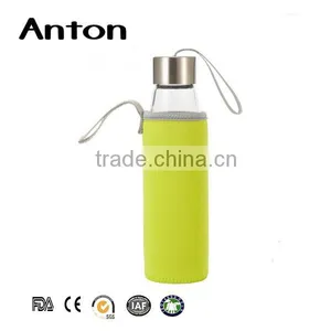 Cylindrical Vial Tubular Glass Tea Filter Water Bottle Borosilicate Glass for Drink thumbnail-1