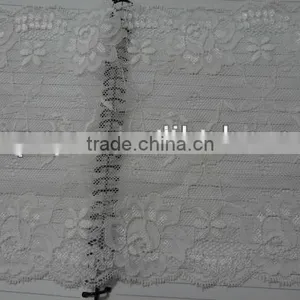 APN4149Y-18CM-african Lace Trimming White Lace Knee Length Dress thumbnail-2