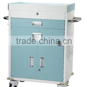 BK09 Medical Crash Cart With Low Square 4 Wheels thumbnail-4
