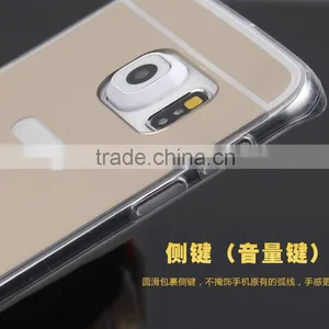 2016 New Products Metal Mirror Back Bumper Phone Case Cover For Samsung Galaxy S6 Edge Plus thumbnail-5