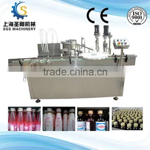 Full Automatic 30-150ml Bottle Drinks Filling and Rolling Machine thumbnail-4