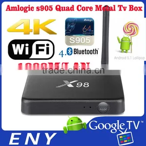 Android TV BOX With Newest Chipset Amlogic S905 Quad-Core 2GB RAM + 16GB ROM and Android 5.1 OS thumbnail-1