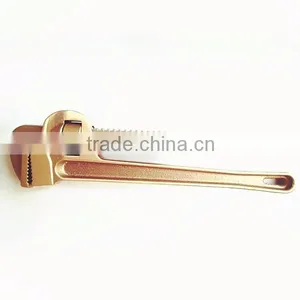Non Sparking Tool Aluminum Bronze American Type Pipe Wrench thumbnail-1