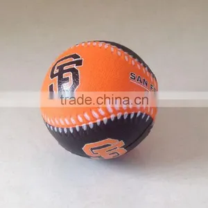 7cm Black and Orange pu Foam Baseball thumbnail-6