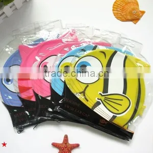 New Bubblefish Cartoon Silicone Latex Swim Caps thumbnail-5