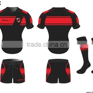 Team Rugby Jerseys Black, Wholesale Blank Rugby Jerseys thumbnail-5