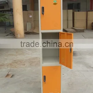 Ningbo3 Door Steel Locker Cabinet Wardrobe Cabinet for Clothes thumbnail-1