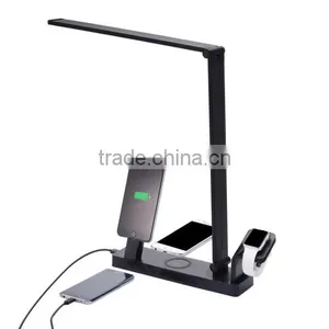 OEM Tablet Lamp Wireless Charging Stand With Watch Dock for IPhone 6s, Mobile Phone Charging Holder for Android thumbnail-1