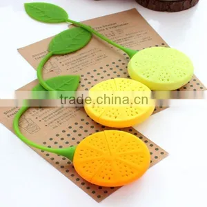 FDA Material Silicone Tea Strainer , Lemon Shape Silicone Tea Strainer thumbnail-1