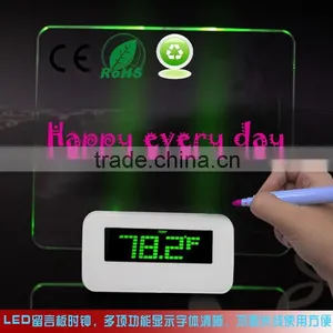 Multi Function Digital Alarm Clock With Board for Leaving a Message thumbnail-1