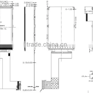 3.2 Inch TFT LCD Display Module ( Number of Lattice:800*480 ) thumbnail-5