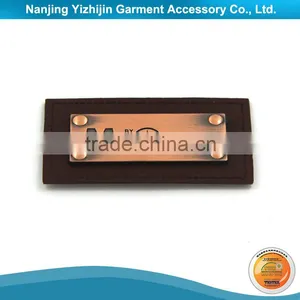 Eco-Friendly Metal Fake Leather Label Maker With Good Package thumbnail-1