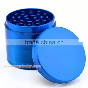 VA Grinders - 2.5 Inch Herb Grinder - 4 Piece Titanium Series - Pollen Catcher, Kief Scraper, Trave Pouch thumbnail-5