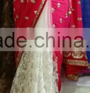 Heavy Lacha Lehenga Style Saree thumbnail-1