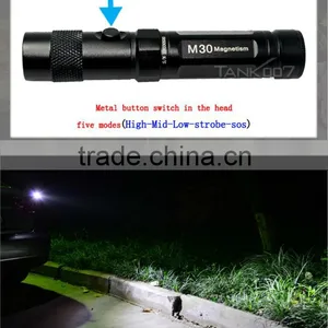 High Powerful 2015 Emergency Magnet Tactical Led Flashlight thumbnail-5
