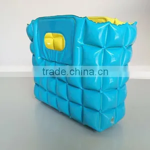 Portable Lightsome Green and Yellow Inflatable Bubble Beach Bag thumbnail-2