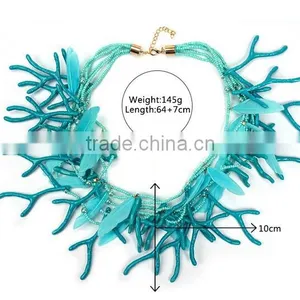 European Style Exaggerate Antlers Handmade Choker Necklace thumbnail-6