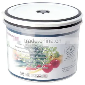 1.8L TPR Waterproof Round Plastic Food Storage Box GL9060 thumbnail-1