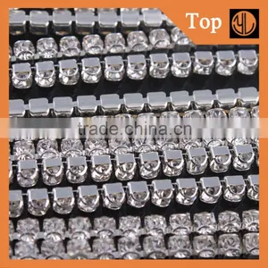 Machine Cut Good Quality Crystal Rhinestone Wholesale Cup Chain thumbnail-3