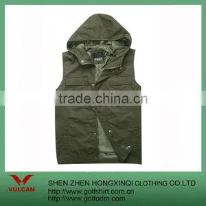 2012 Men's Fashion Vests With Hood Custom thumbnail-1