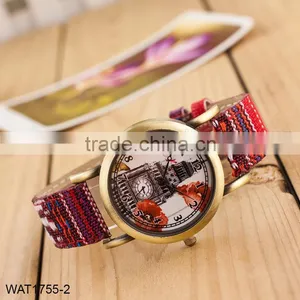 New Handmade Dial Denim Strap Wrist Watch thumbnail-3