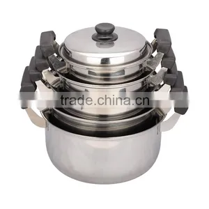 10pcs Stainless Steel Sauce Pot Cookware Set thumbnail-2