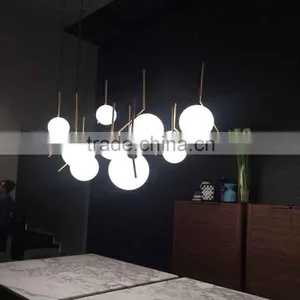Europe Style Lamp Glass Iron Material Lighting Pendant Light thumbnail-5