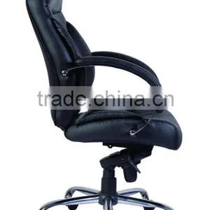 PU Leather Chromed Armrest and Base Buffalo Top Leather Office Chair AGS-6017-1 thumbnail-3