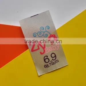 Colorful Printing Satin Labels for Baby thumbnail-1