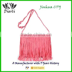 Tassel Fringe Handmade Leather Purse thumbnail-2