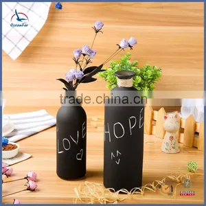 Chalkboard Flower Vase Glass High Quality Decorative Glass Vase thumbnail-6
