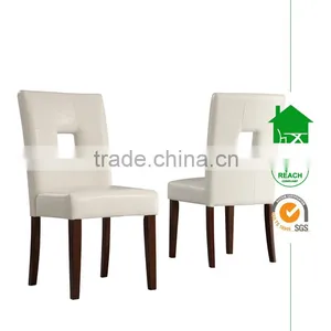 DC-2521 White Faux Leather Side Chairs thumbnail-1