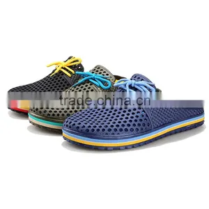 2015 Summer Fashion Slipper Breathable Candy Colored Jelly Slippers With Tie 8 Colors Plus Size Free Shipping thumbnail-1