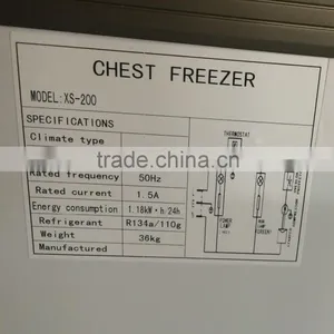 200L Chest Type Ice Cream Display Freezer thumbnail-6