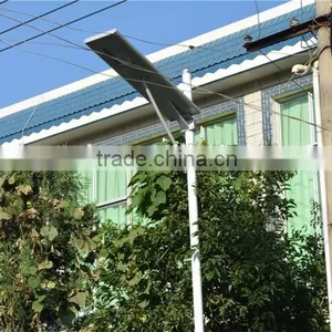Sunpower Solar Panel Integrated LED Street Lights With Built-in 60Ah Lithium Battery thumbnail-6