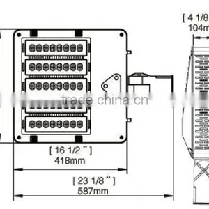 DLC 400W Metal Halide Lamp Retrofit High Quality 150W 185W Led Shoebox LED Area Light LED Parking Lot Shoebox LED Street Light thumbnail-3