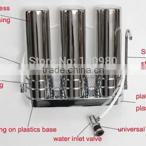 Stailess Steel Three Stages With Stainless Steel Water Filter Housing and Tank thumbnail-2