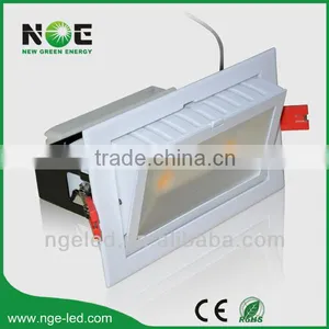 100lm/w PF>0.9 60W Bridgelux COB Square Led Downlight Housing thumbnail-1