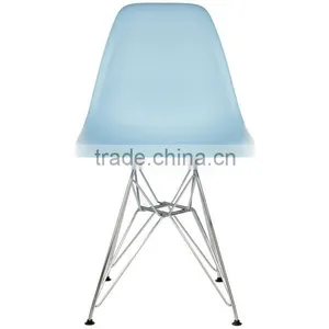 Designer Plastic Dining Side Rod Eiffel Base Chair thumbnail-2